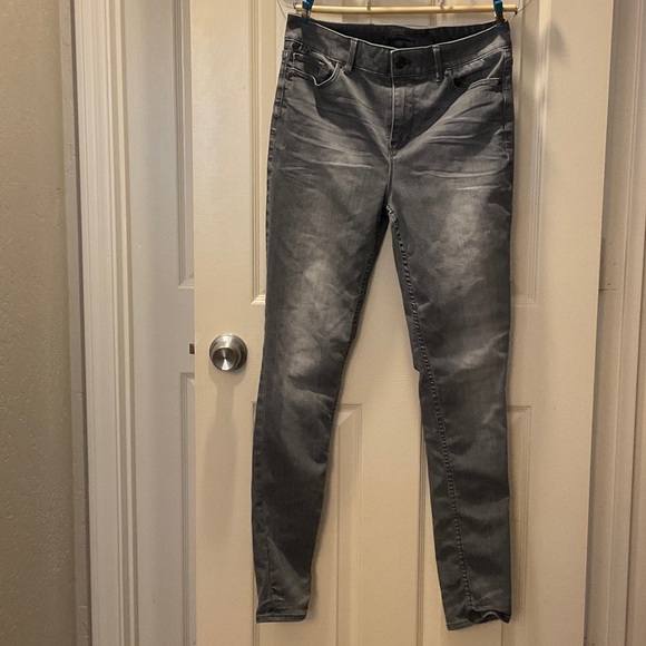 White House Black Market Denim - White House Black Market Gray Skinny Jeans